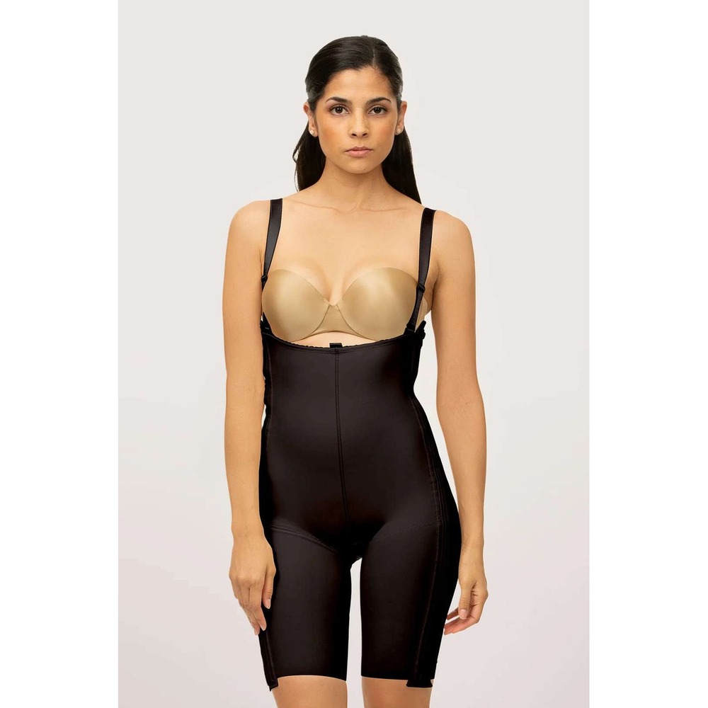 Isavela Comprexxwear L Stage 1 Mid-Thigh Compression Bodysuit Separating Zippers
